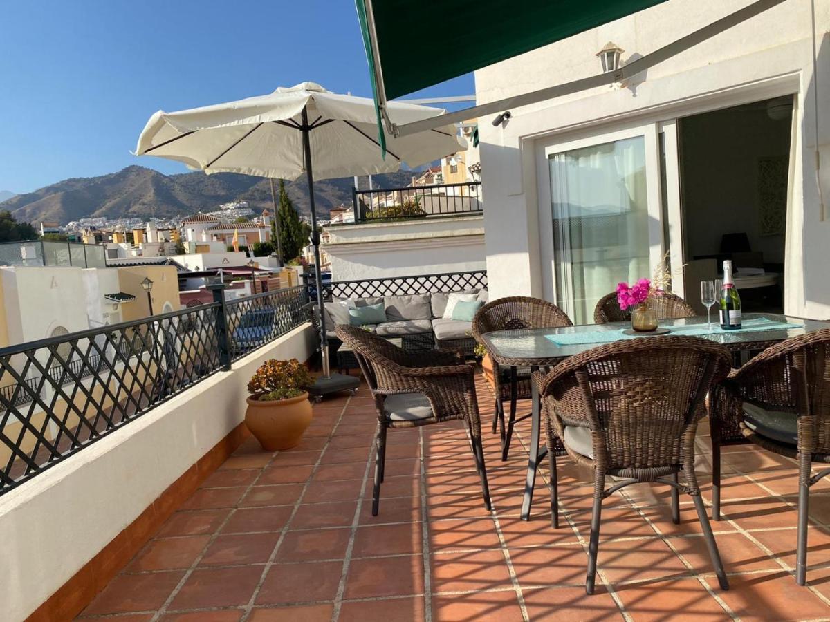 Miramar Nerja - Luxury Apartment Near Burriana Beach With Pool Luaran gambar